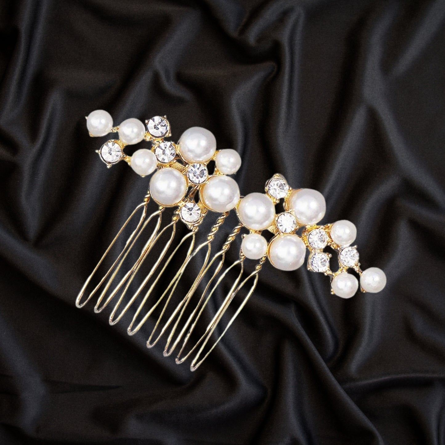 Pearl Hair Pins Bridal Hair Accessories Pearl Bobby Bridal Hairpin Wedding Hair Accessories Pearl Crystal Hair Pins for Brides Bridesmaids Flower Women Grils