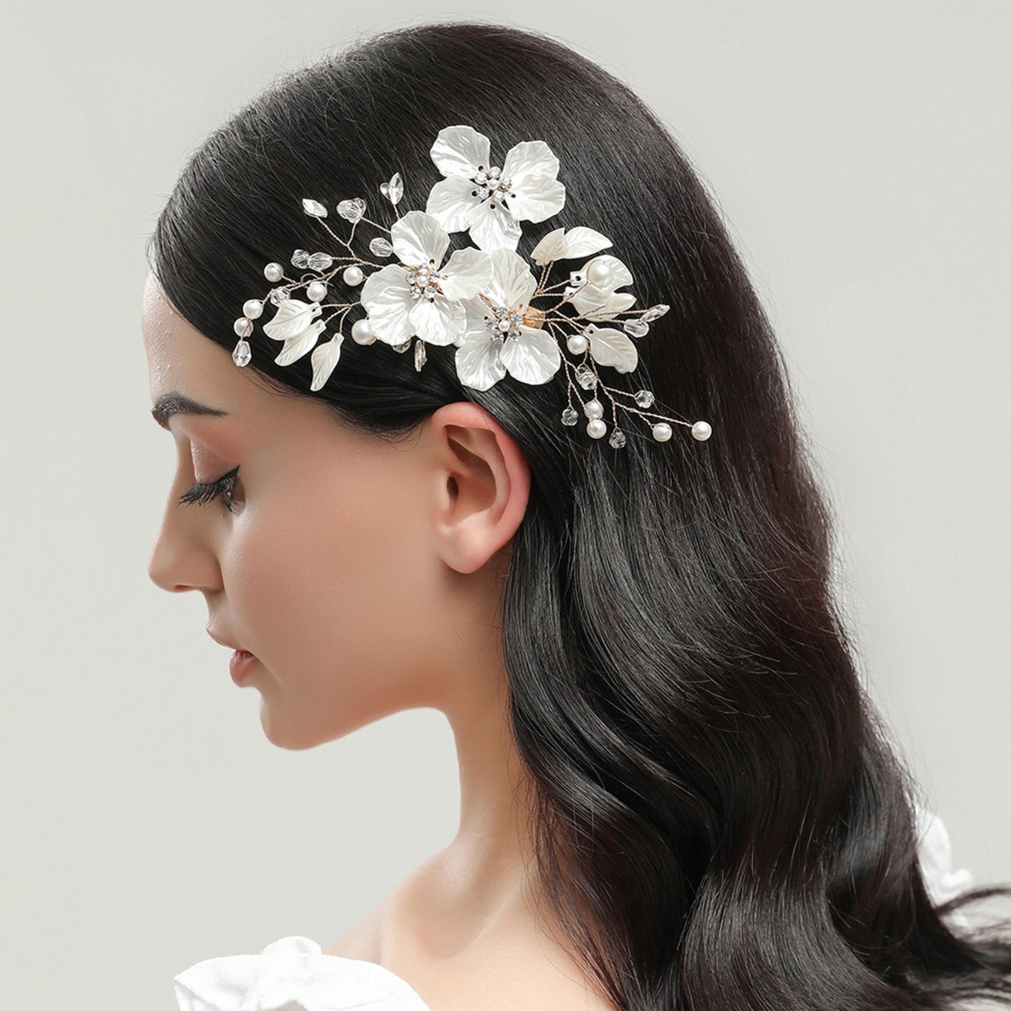 Wedding Hair Comb Clip Bridal Crystal Wedding Hair Accessories for Brides and Bridesmaid, Silver