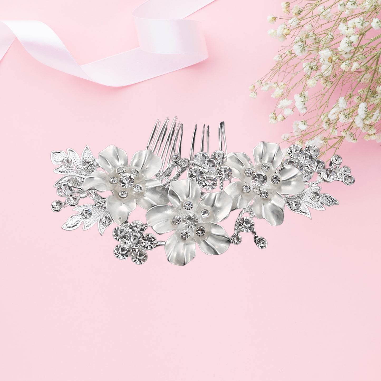 Hair Comb Flower Girls Bridal Hair Accessories Hair Piece for Women and Girls