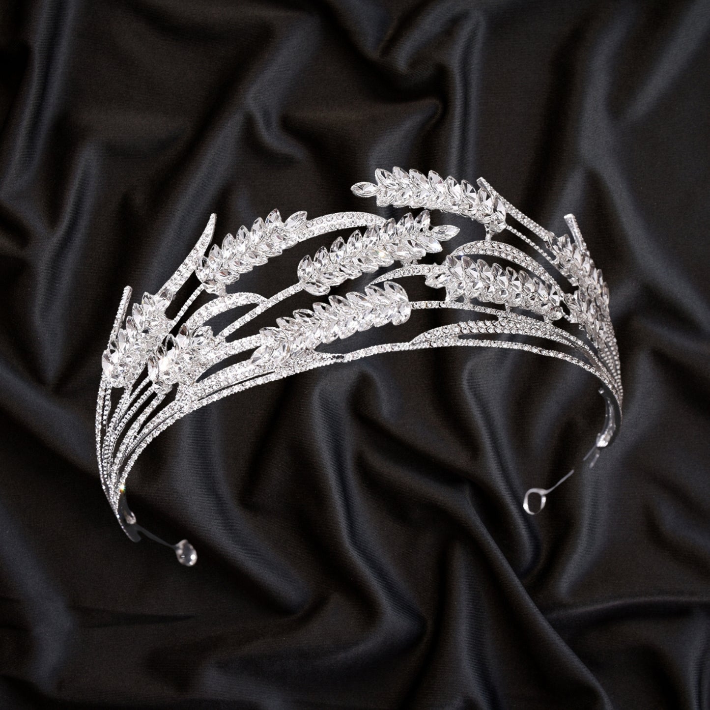 Rhineshtone Wedding Tiara for Bride & Flower Girls - Princess Tiara Headband Bridal Crown, Bridal Hair Accessories for Women