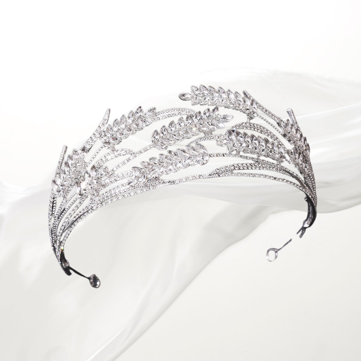 Rhineshtone Wedding Tiara for Bride & Flower Girls - Princess Tiara Headband Bridal Crown, Bridal Hair Accessories for Women