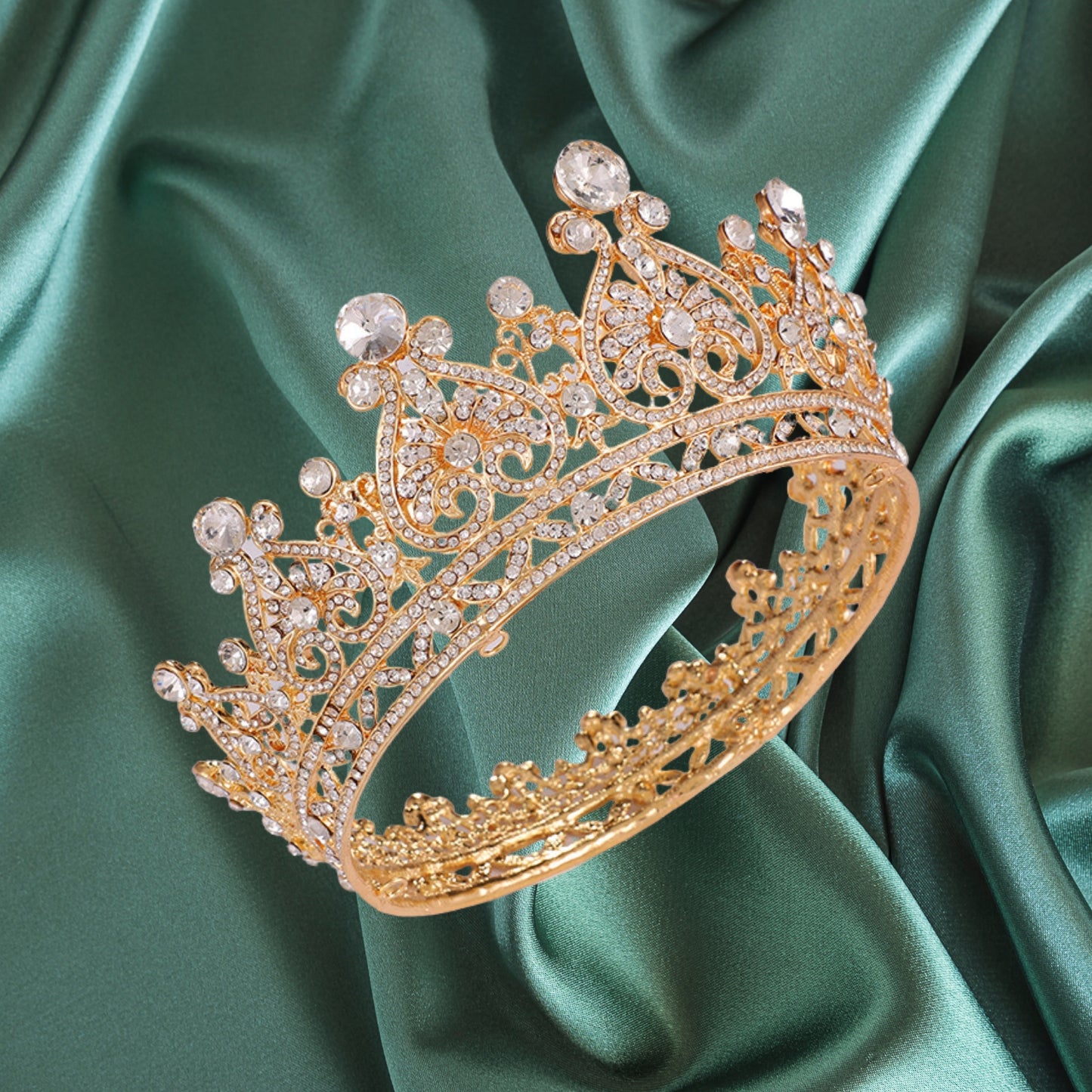 Crystal Tiara Crowns for Women Sparkling Princess Tiara for Bride, Fashion Bridal Headband Hair Accessories