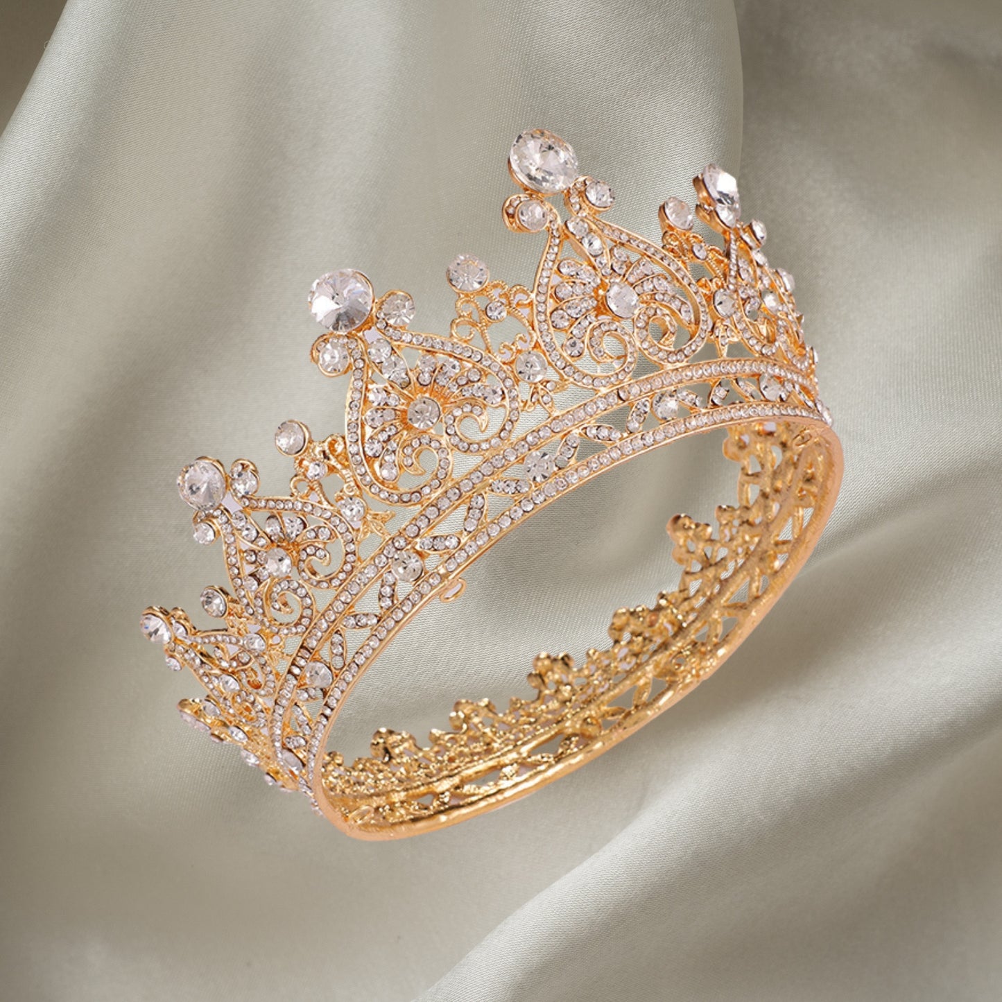 Crystal Tiara Crowns for Women Sparkling Princess Tiara for Bride, Fashion Bridal Headband Hair Accessories