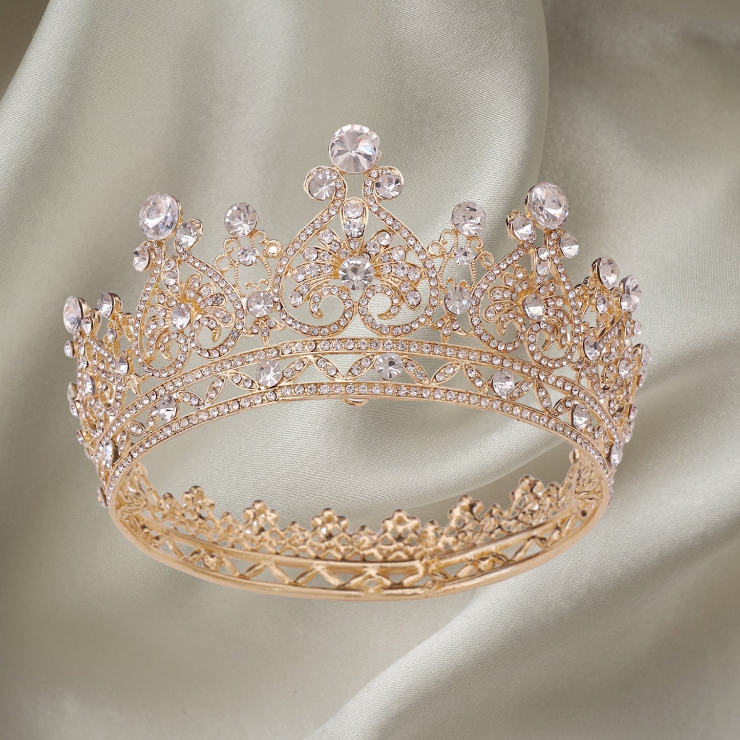 Crystal Tiara Crowns for Women Sparkling Princess Tiara for Bride, Fashion Bridal Headband Hair Accessories