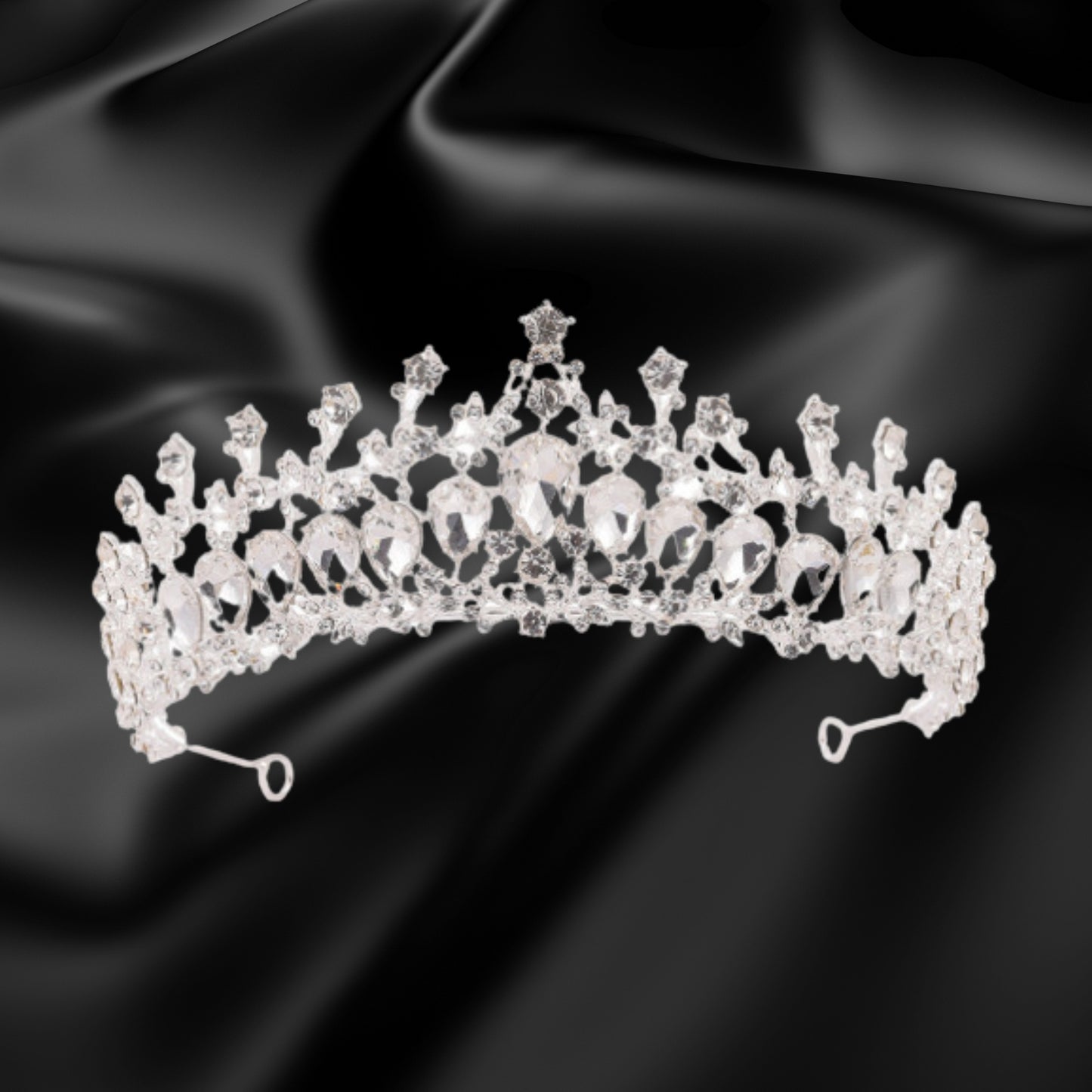 Silver Crowns for Women Rhinestone Weddings Birthdays Parties Girls' Princess Queen