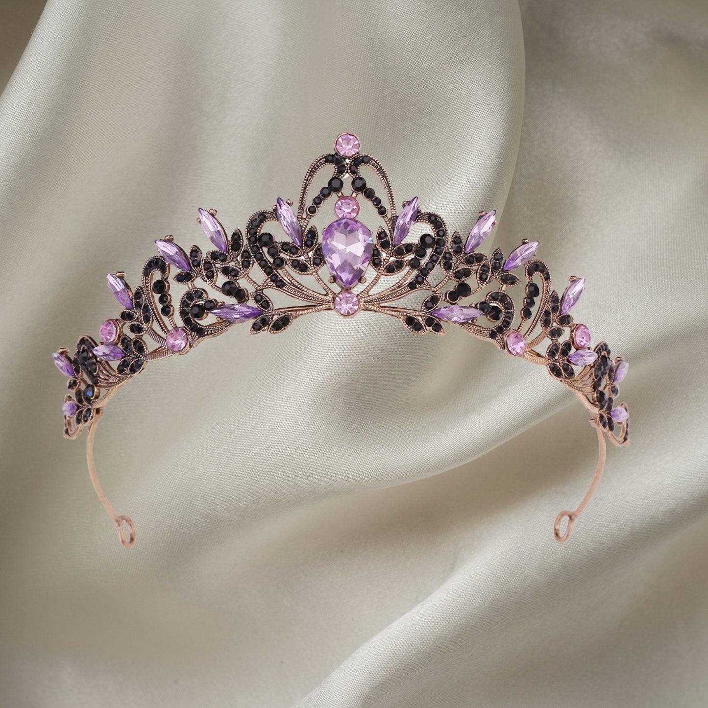 Baroque Queen Crown Tiara Crystal Tiaras And Crowns For Women Gold Wedding Tiara For Bride