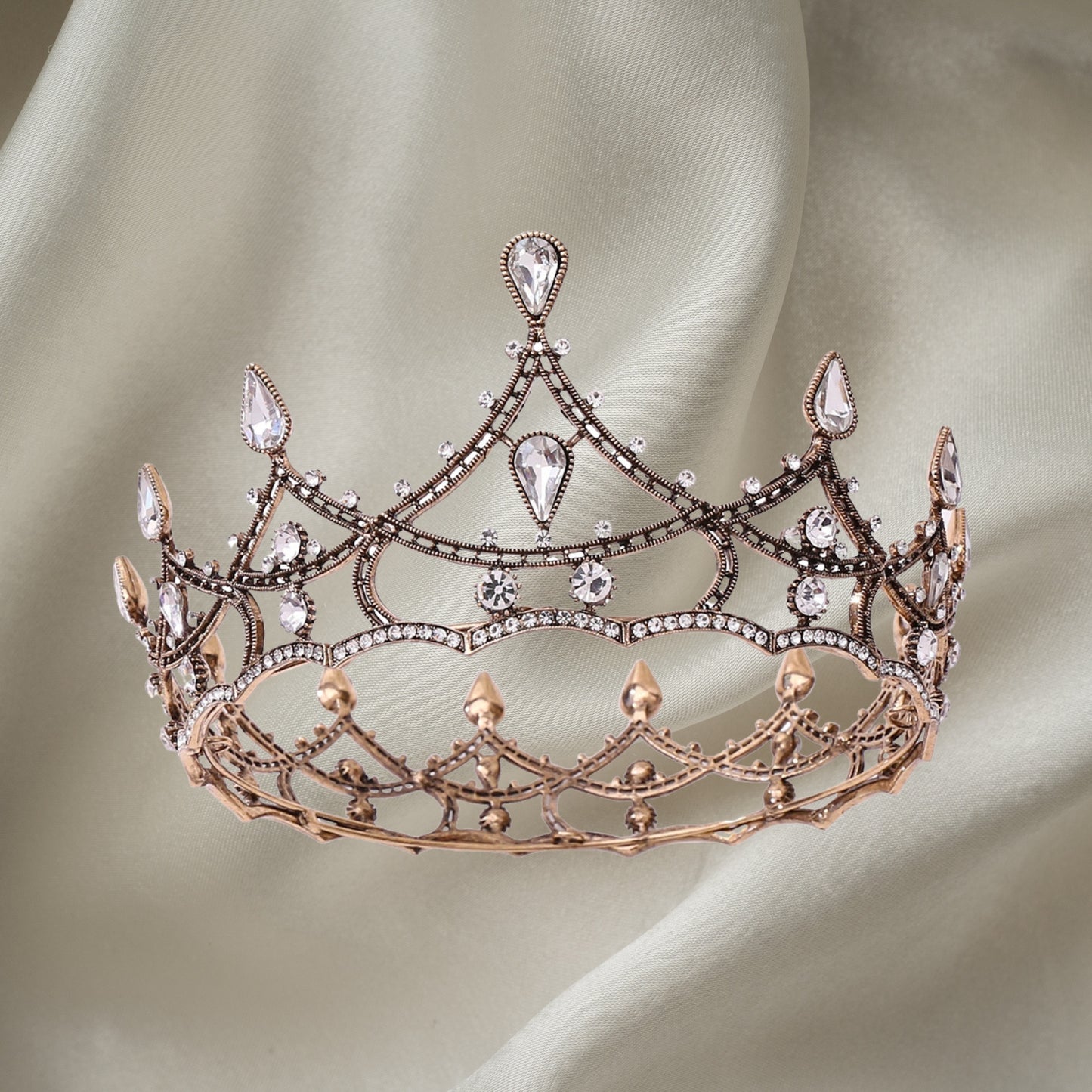 Mini Gold Crowns for Women Crowns and Tiaras Hair Accessories for Birthday Wedding Prom Bridal Party