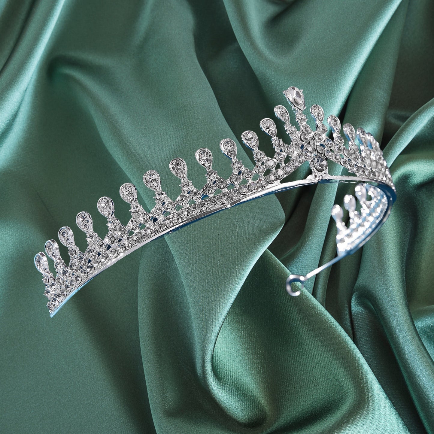 Silver Tiara Wedding Tiaras and Crowns for Women Rhinestone Queen Tiara for Women Princess Crown Birthday Tiara