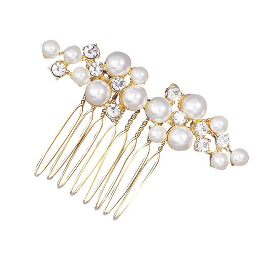 Pearl Hair Pins Bridal Hair Accessories Pearl Bobby Bridal Hairpin Wedding Hair Accessories Pearl Crystal Hair Pins for Brides Bridesmaids Flower Women Grils