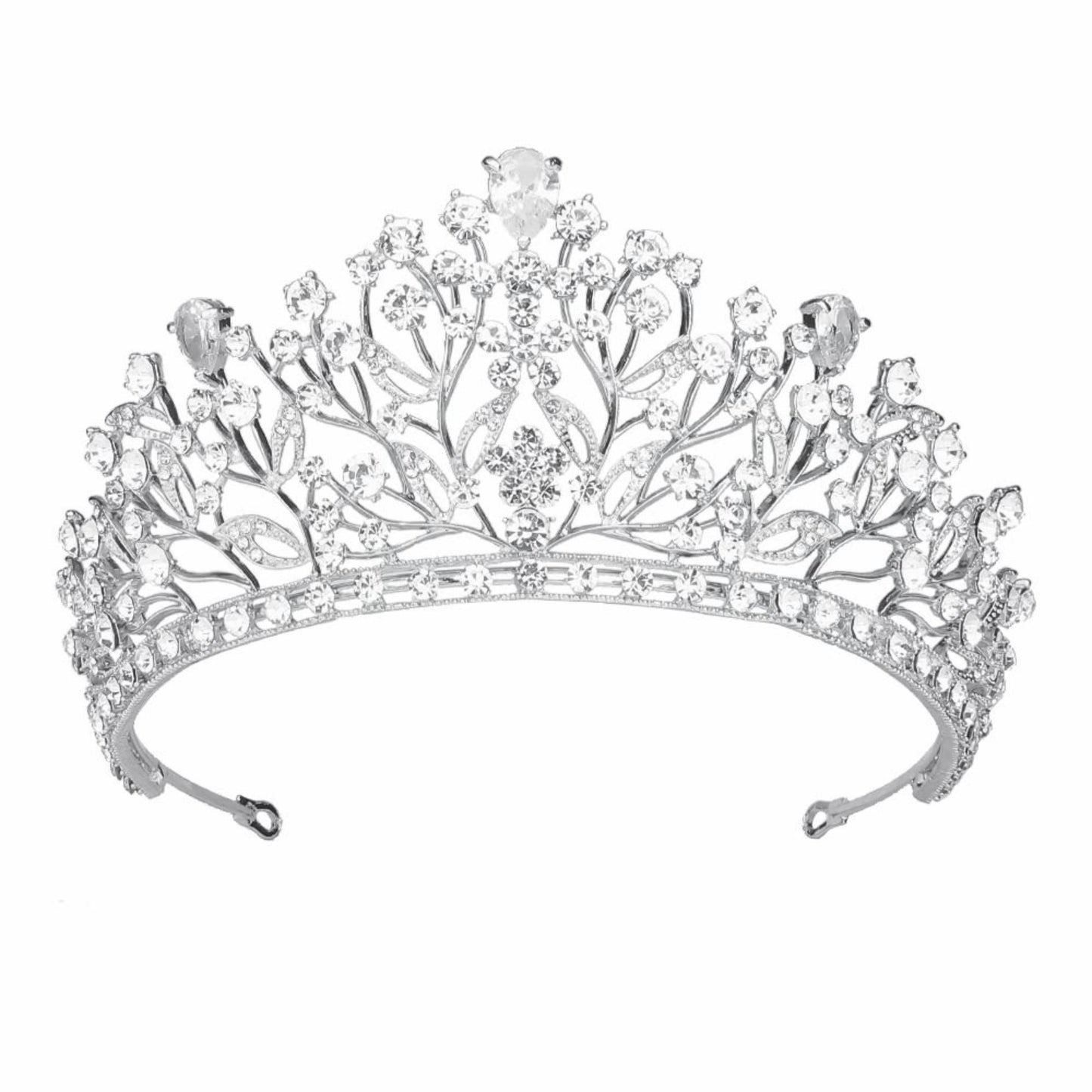 Silver Tiara Wedding Tiaras and Crowns for Women Rhinestone Queen Tiara for Women Princess Crown Birthday Tiara Headbands for Wedding Prom Bridal Party Halloween Costume Christmas Gifts