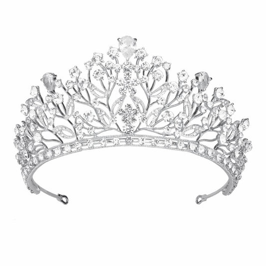 Silver Tiara Wedding Tiaras and Crowns for Women Rhinestone Queen Tiara for Women Princess Crown Birthday Tiara Headbands for Wedding Prom Bridal Party Halloween Costume Christmas Gifts