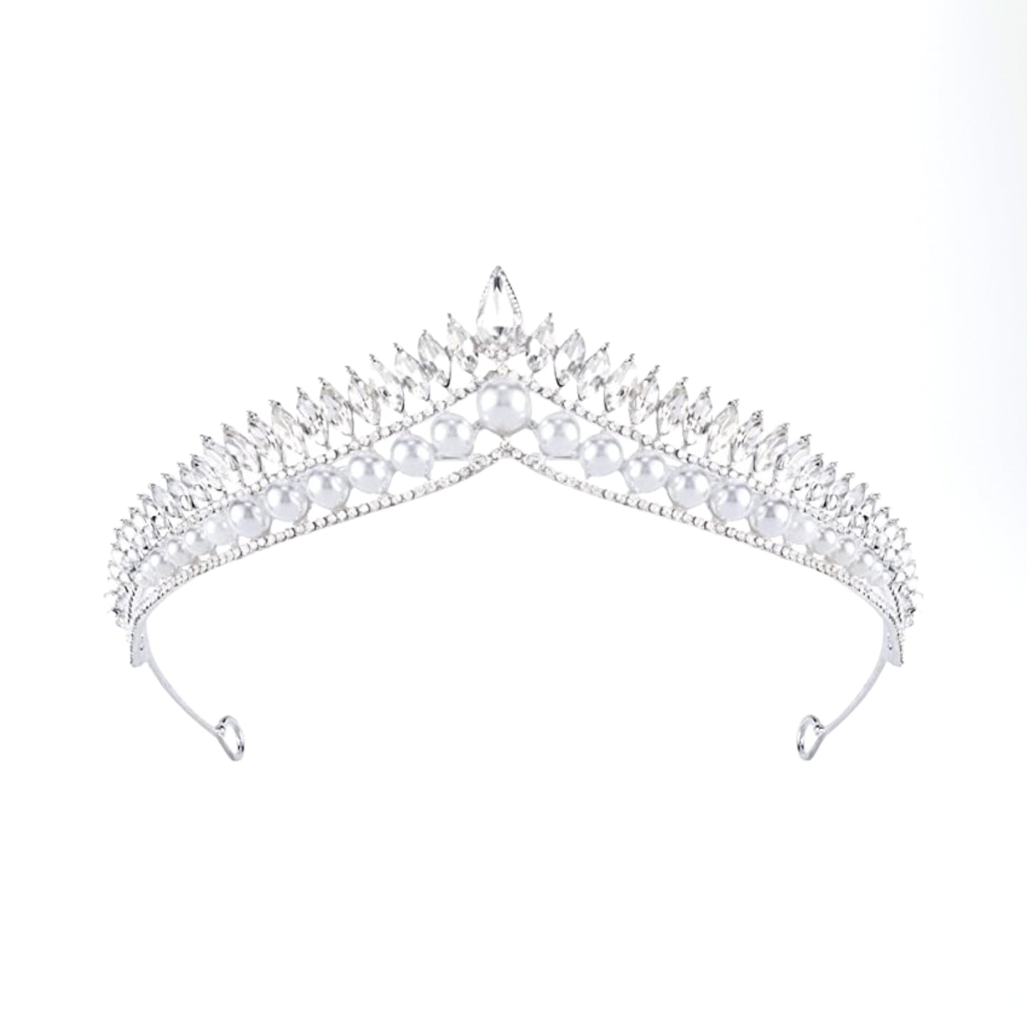 Pearl Tiaras for Women Wedding Tiara and Crowns Bridal Headpiece