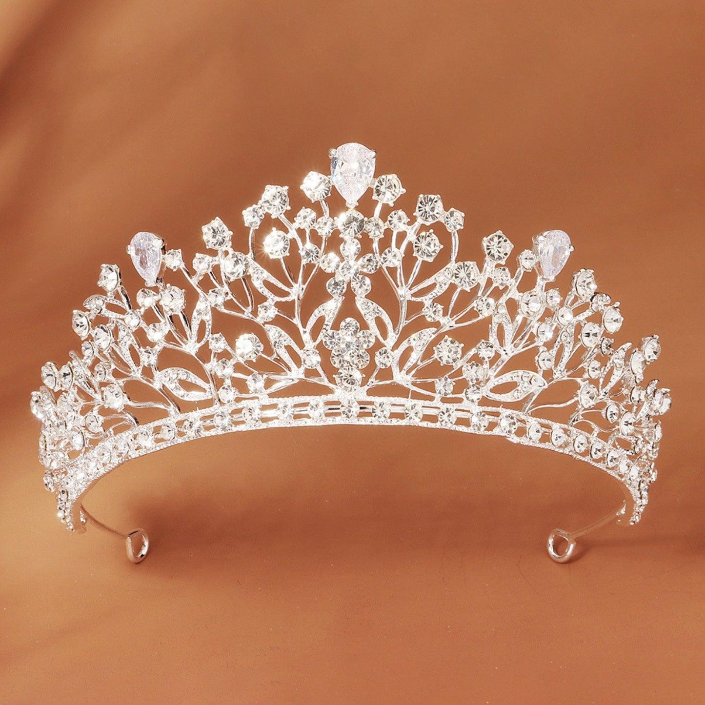 Silver Tiara Wedding Tiaras and Crowns for Women Rhinestone Queen Tiara for Women Princess Crown Birthday Tiara Headbands for Wedding Prom Bridal Party Halloween Costume Christmas Gifts