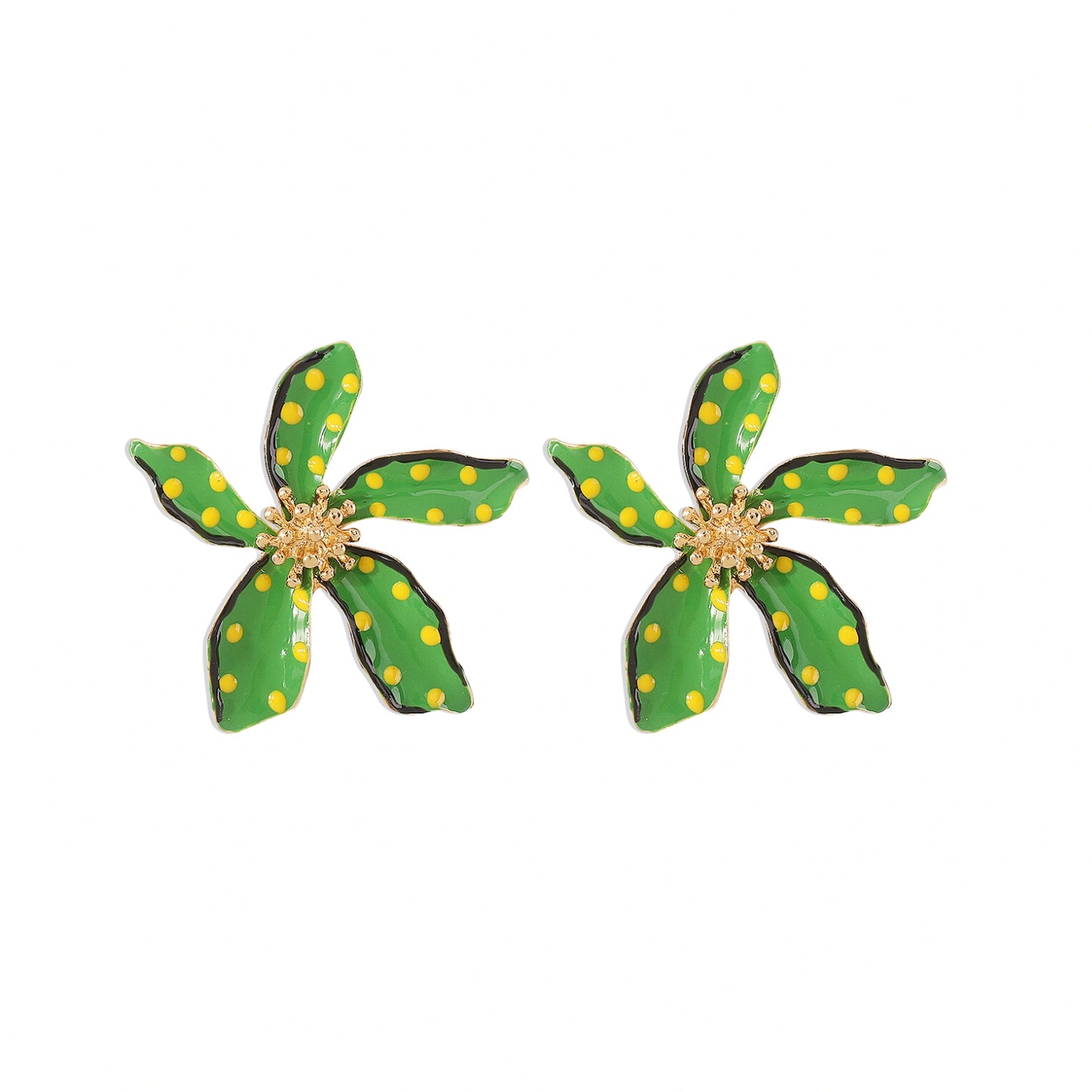 Flower Dangle Earrings Boho Floral Petal Drop Earrings Statement Stud Earring for Women
