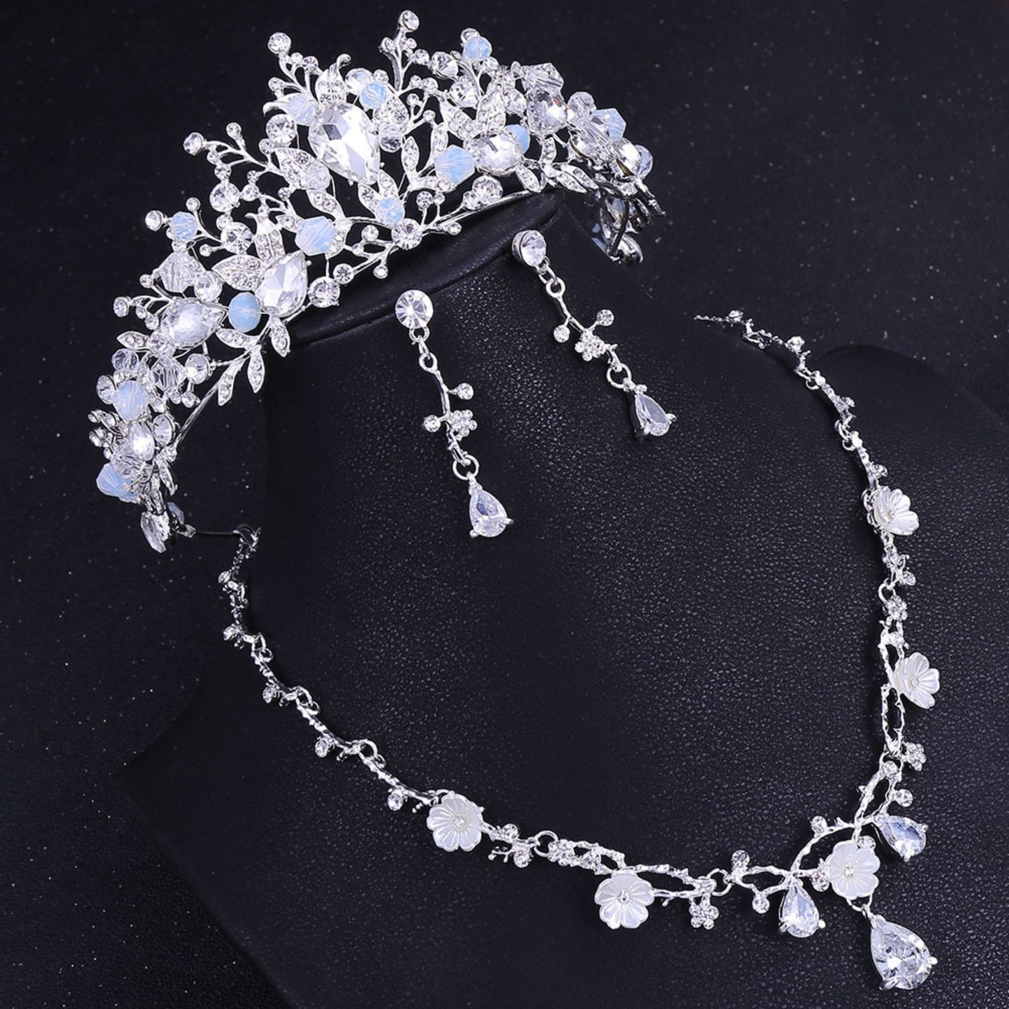 Blue Tiaras Set Princess Crown for Women and Girls Crystal Headbands for Bridal, Princess for Wedding