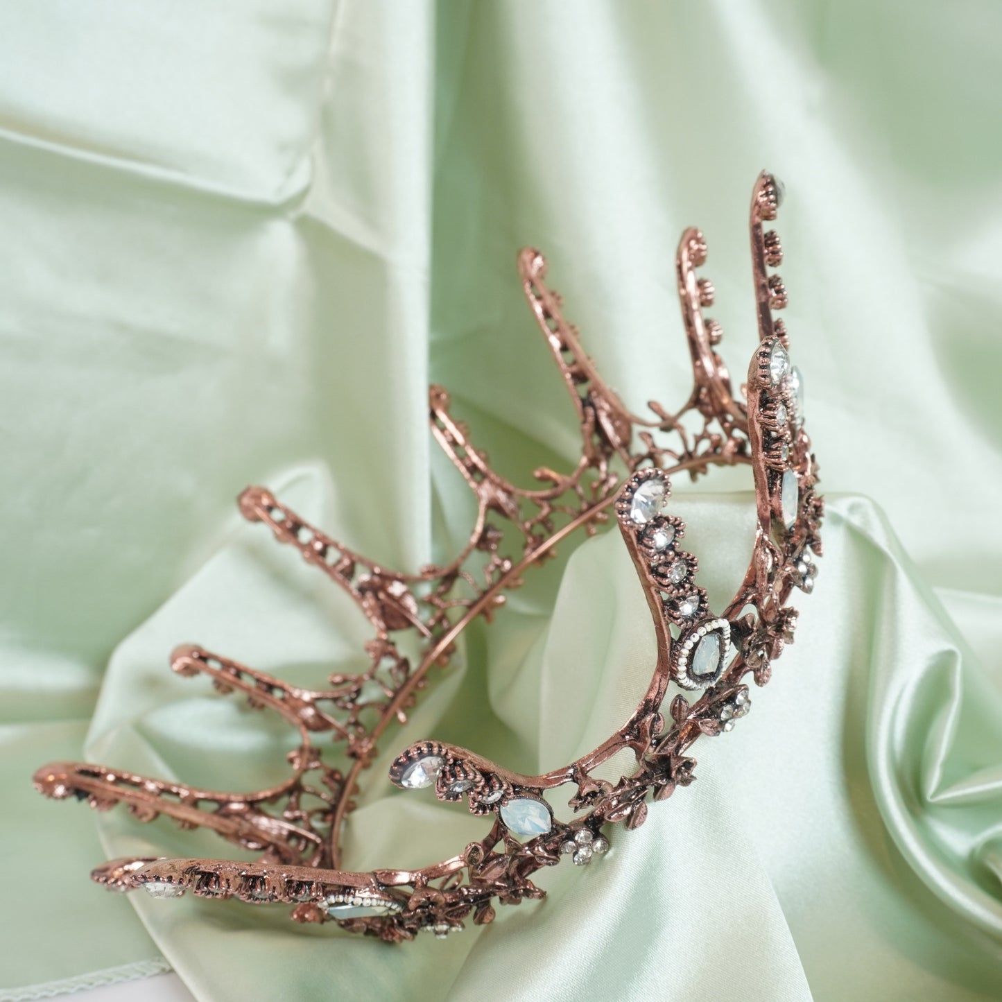Baroque Queen Crystal Crown Bridal Tiaras and Crowns for Women, Crystal Crown Vintage Princess Tiara Rhinestone