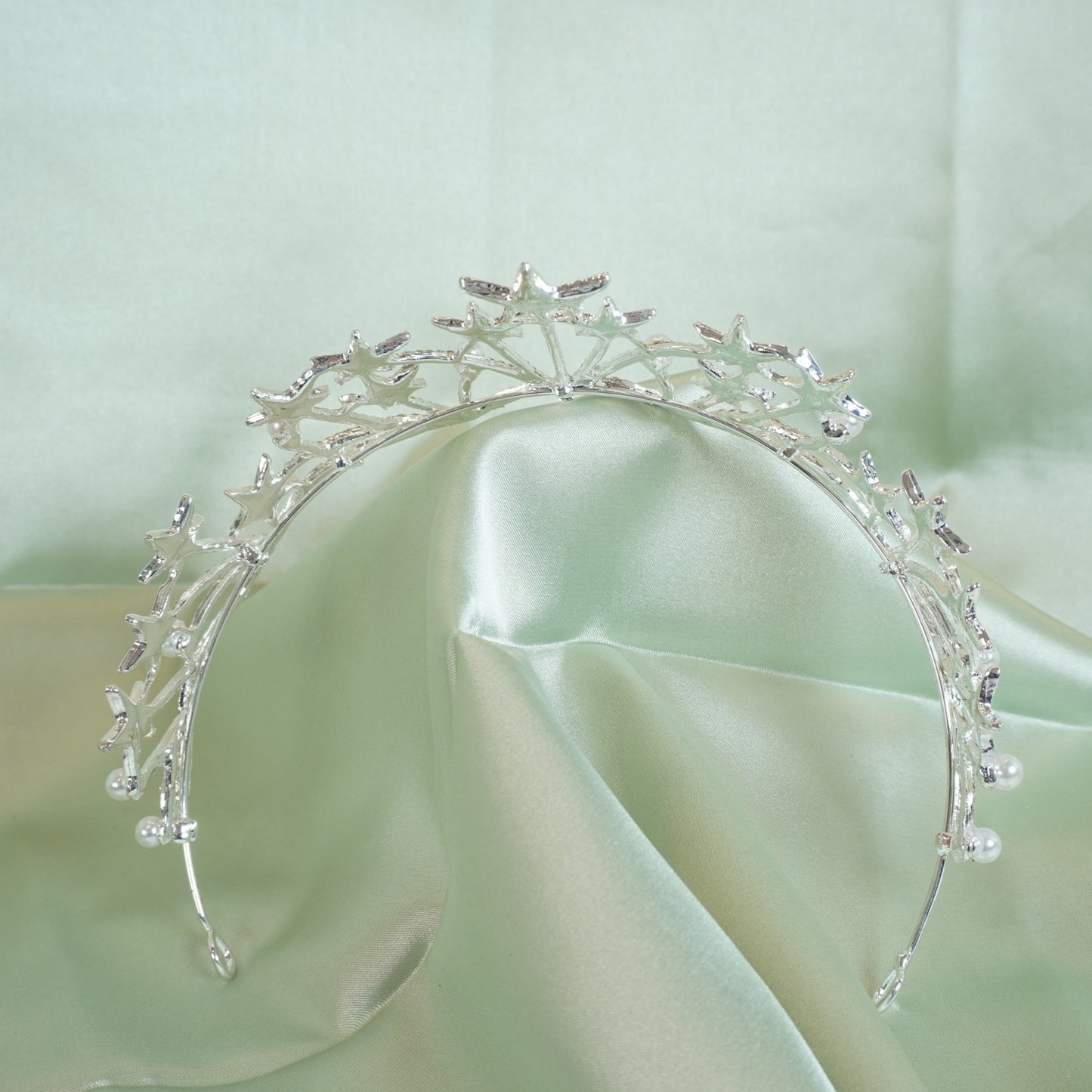 Star Shaped Rhinestone Crowns Bridal Crowns Tiaras Bridal Headpiece for Wedding Ceremony Party