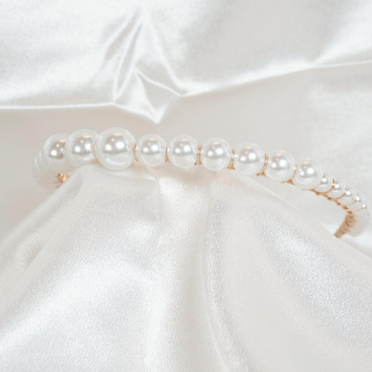 Pearl Hair Piece Photography Hair Accessories Bride Bridesmaid Flower Girl Crown Headband Hair Hoop Tiara