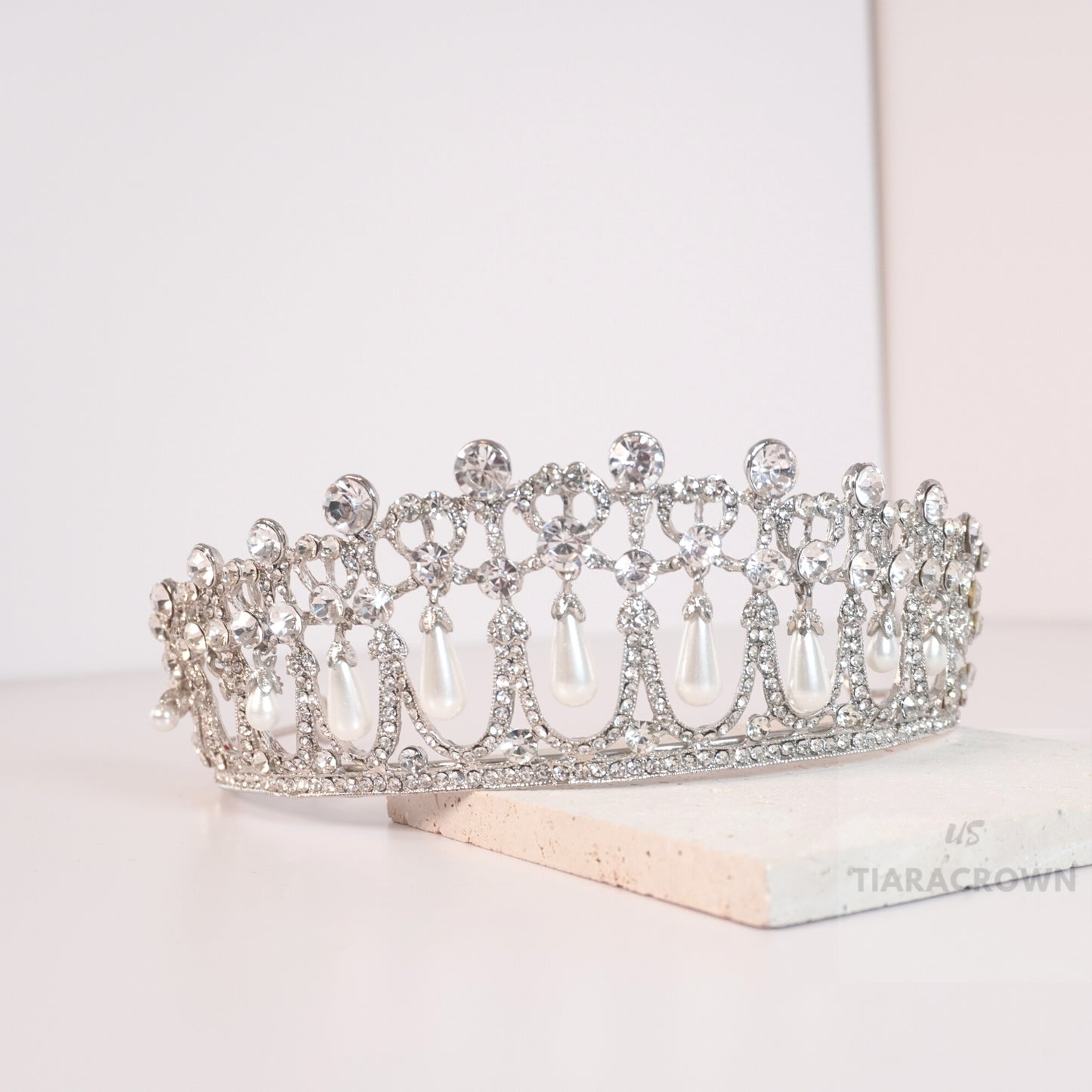 Queen Crown and Tiaras Princess Crown for Women and Girls Crystal Headbands for Bridal, Princess for Wedding and Party Silver